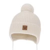 Wintermütze Jungen 100% extrafeine Merinowolle, gefüttert mit Wollfleece Cremefarben Tacco