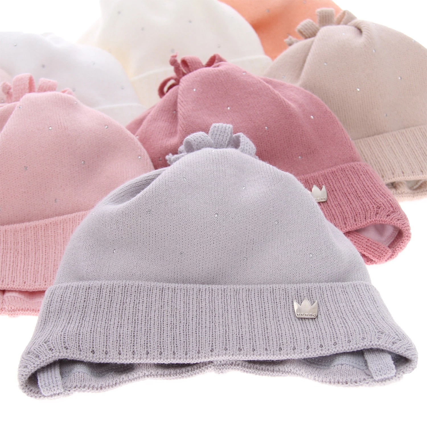 Herbst und Frühlingsmütze für Mädchen Beige Oliwka