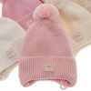 Wintermütze für Mädchen aus 100% extrafeiner Merinowolle, gefüttert mit Wollfleece in Rosa Hakkari