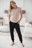  Umstands- und Stillbluse Milk Shirt, kurze Ärmel, beige