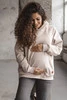 Übergroßes Umstands- und Still-Sweatshirt von Motherhood, hellbeige