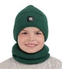 Winterset für Jungen: Mütze und Schlauchschal in Navy Blau Amadeo