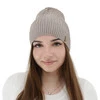 Damen Herbst und Frühlings Mütze, mit Baumwolle, beige, Mirona