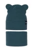 Herbst und Frühlingsset Jungen: Mütze und Schlauchschal, mit Baumwolle, Blau Grajan