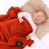 Baby und Kinder Decke aus 50% Bambus-Fasern, 50% Bamwolle Rot Bing
