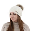 Wintermütze Damen aus Merinowolle in Camel Bafi