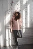 Übergroßes Umstands- und Still-Sweatshirt von Motherhood, Puderrosa