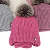 Winterset Mädchen: Mütze und Schlauchschal mit Merinowolle, Rosa, Muanda