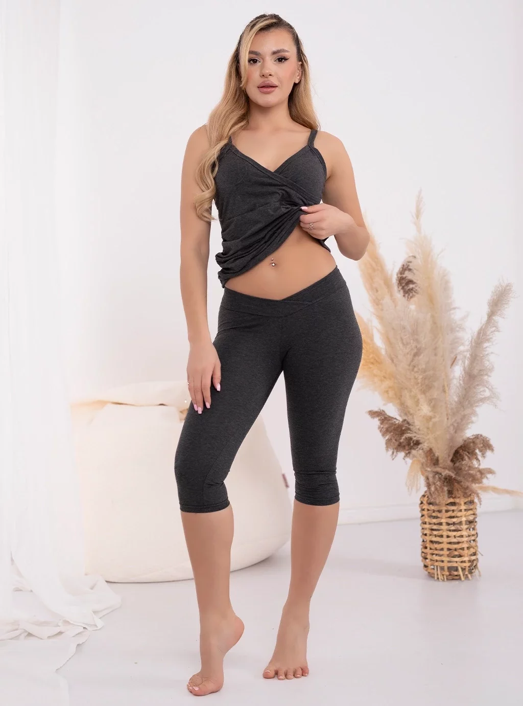 Rybaczki Gaja Umstandsleggings – Grau