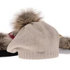 Baskenmütze Winter Damen aus Merinowolle in Cremefarbe Bonnie