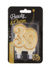 Świeczka B&C cyferka "9" - Gold glitter