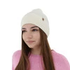 Herbst und Wintermütze Damen, schwarz, mit Merinowolle und Kaschmir, Alineta