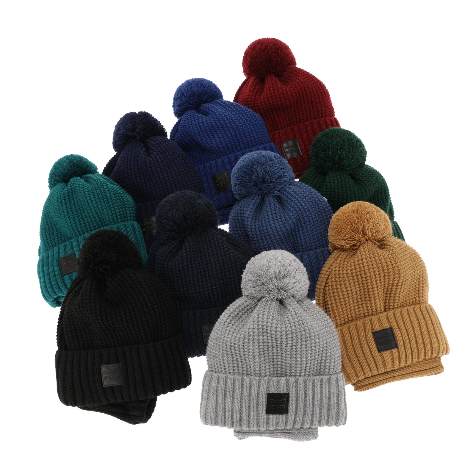Winterset für Jungen: Mütze und Schlauchschal in Blau Conan
