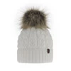 Wintermütze Damen mit Bommel Weiß Katty