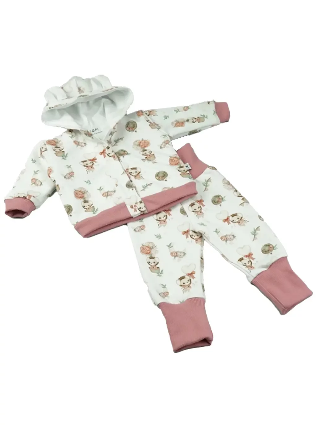 Trainingsanzug-Set mit Kapuze – Little Mouse Cherry Shake