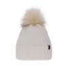 Wintermütze Damen aus Merinowolle in Cremefarbe Texa