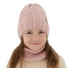 Winterset für Mädchen: Mütze und Schlauchschal in Rosa Rema