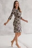  Milky Classic Stillkleid, 3/4 Arm, schwarz, mit Blumen