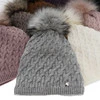 Wintermütze Damen mit Bommel Rosa Kaskada