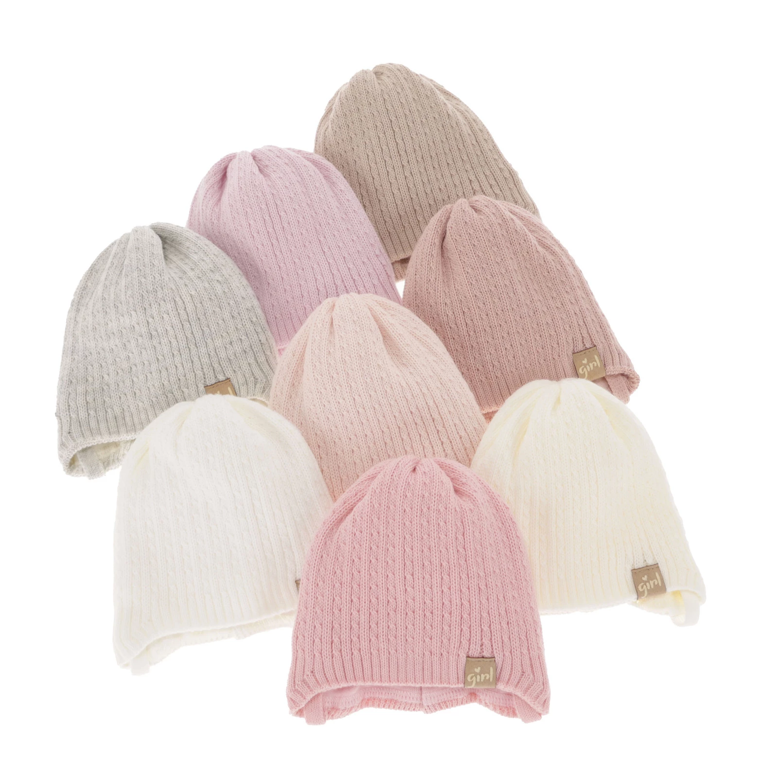 Herbst und Frühlingsmütze für Mädchen Beige Cheri