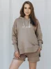 Oh Baby! Umstands-Sweatshirt in Übergröße, Kaffee