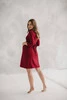  Umstands- und Stillkleid Loop, 7/8-Ärmel, Burgunderrot