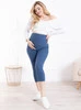 Kurze umstandsleggings 3/4 indygo