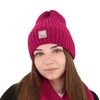 Wintermütze Damen aus Merinowolle Rosa Benedetta