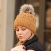 Wintermütze Damen mit Bommel Rosa Laona