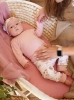 Baby-Body mit langen Ärmeln – Farbe Puderrosa