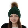 Wintermütze Damen mit Bommel Grün Savona