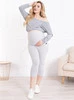 Kurze umstandsleggings 3/4 grau