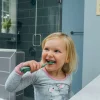 Akuku Szczoteczka Na Palec Do Zębów Etui Różowe