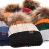 Winterset Jungen: Mütze und Schlauchschal mit Bommel Navy Blau Karmel