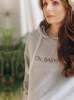 Oh Baby! Graues, übergroßes Umstands-Sweatshirt