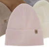Herbst und Wintermütze Damen, hellbeige, mit Merinowolle und Kaschmir, Alineta