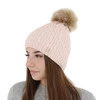 Wintermütze Damen mit Bommel Beige Xena