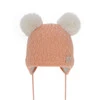 Wintermütze für Mädchen mit Bommel Orange Emila