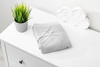 Babydecke mit Kapuze Grau - Sensillo