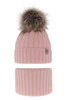 Winterset Mädchen: Mütze und Schlauchschal mit Bommel Rosa Pretoria