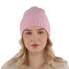 Wintermütze Damen 100% extrafeine Merinowolle Burgunder Ariga