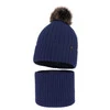 Winterset für Jungen: Mütze und Schlauchsch mit Bommel in Navy Blau Relax