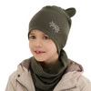 Herbst und Frühlingsset Jungen: Mütze und Schlauchschal Camel Cymes