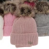 Winterset Mädchen: Mütze und Schlauchschal mit Bommel Rosa Willow