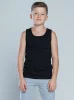 Jungen-T-Shirt mit breiten Trägern Tytus -  Schwarz