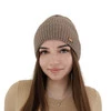 Wintermütze Damen, braun, mit Merinowolle Shila