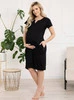Stillhemd Sunny Midi - Schwarz