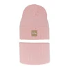 Herbst und Frühlingsset Mädchen: Mütze und Schlauchschal, mit Baumwolle, Rosa Furora