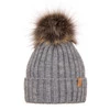 Wintermütze Damen mit Bommel Grau Europa