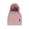 Wintermütze Damen mit Bommel Rosa Loara